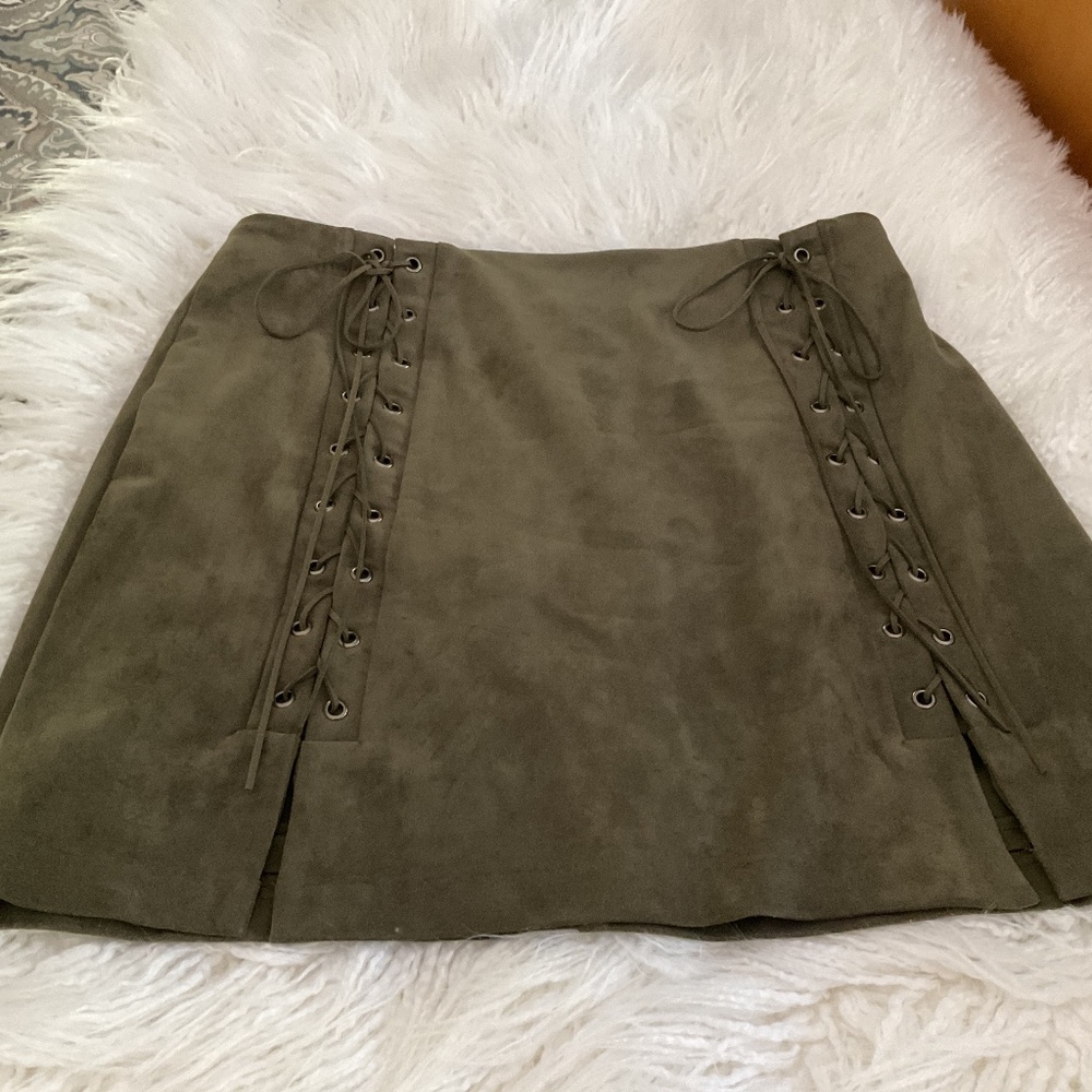 South Moon Under faux suede mini skirt